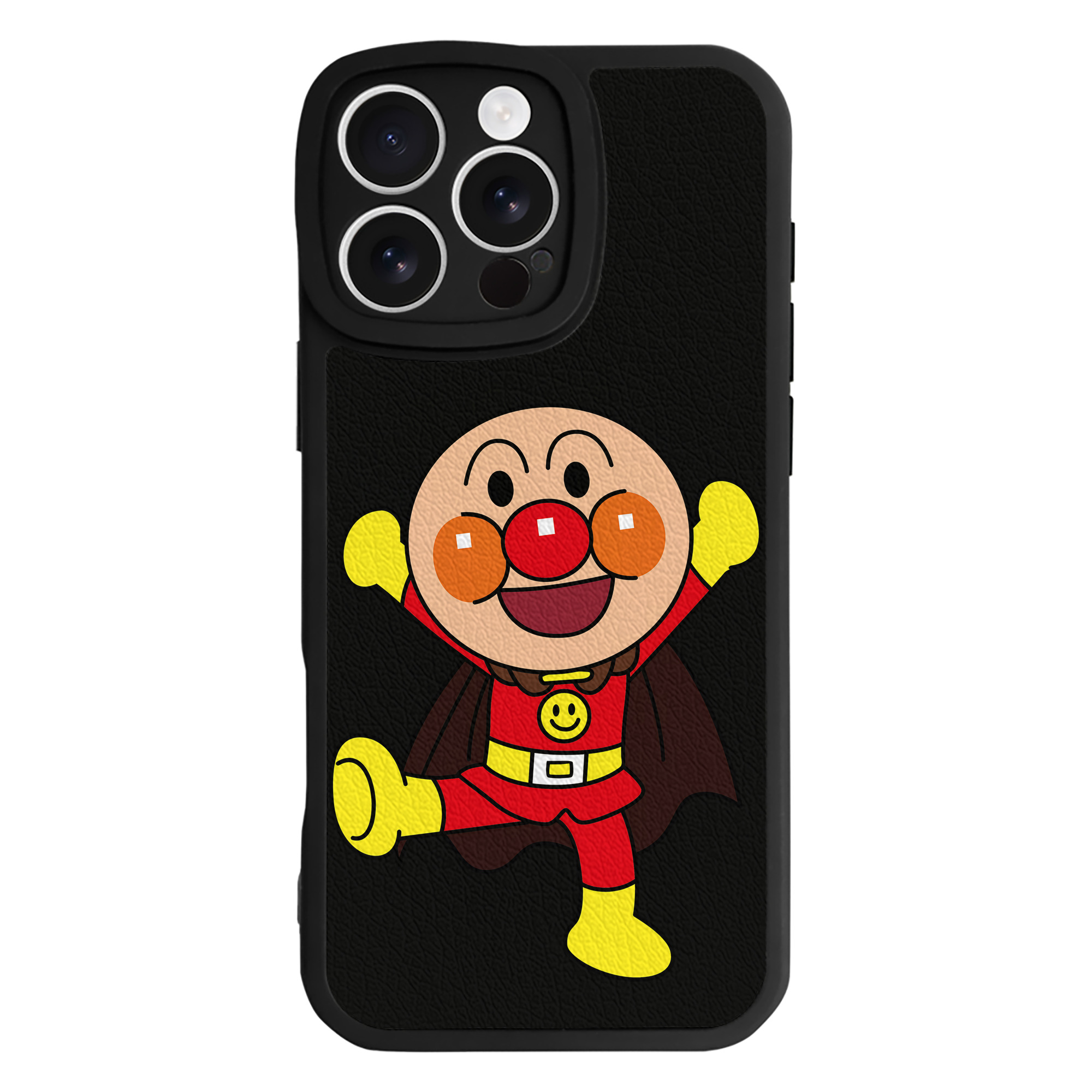 （画像用） アンパンマン Anpanman 【iPhone 16シリーズ対応】シリコンスマホケース（レザー調） 材質：シリコン